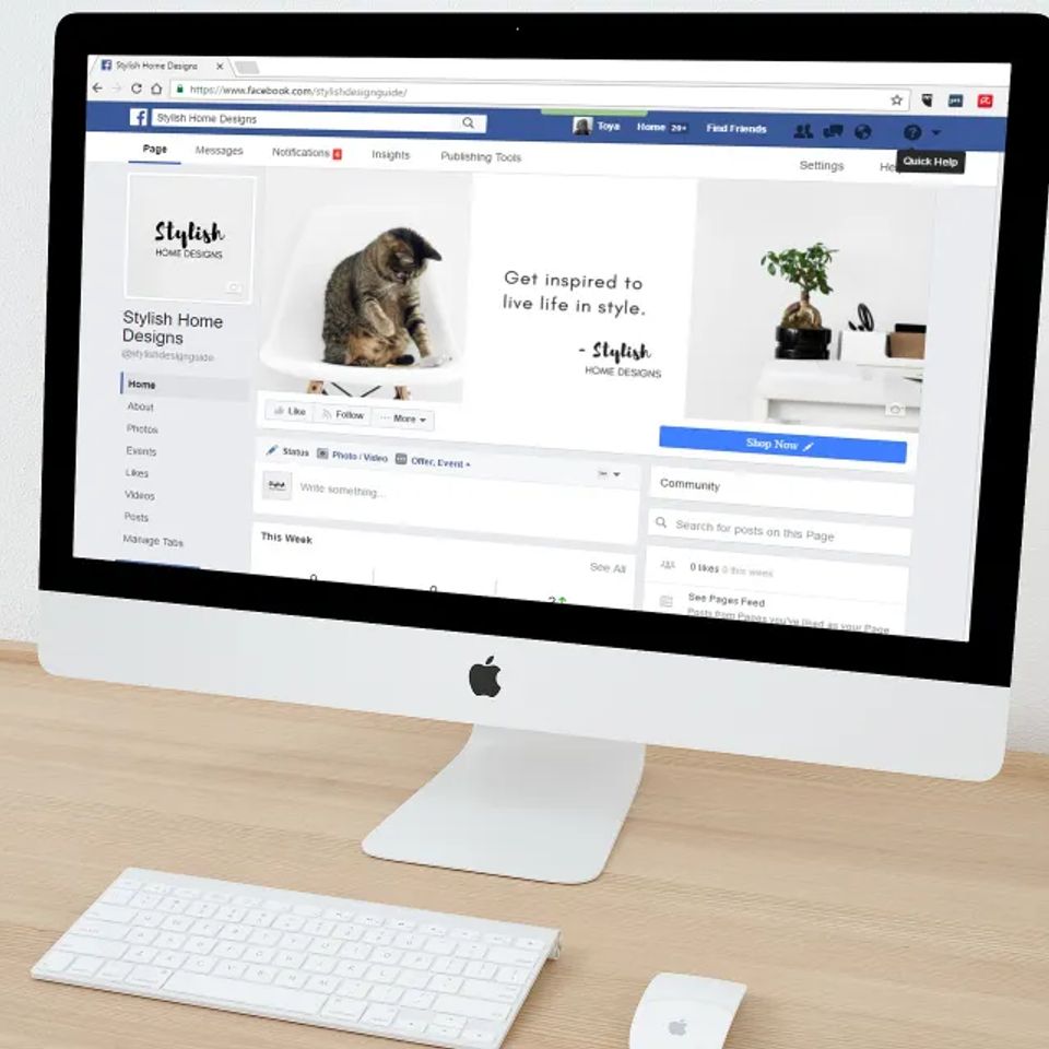 Facebook not website