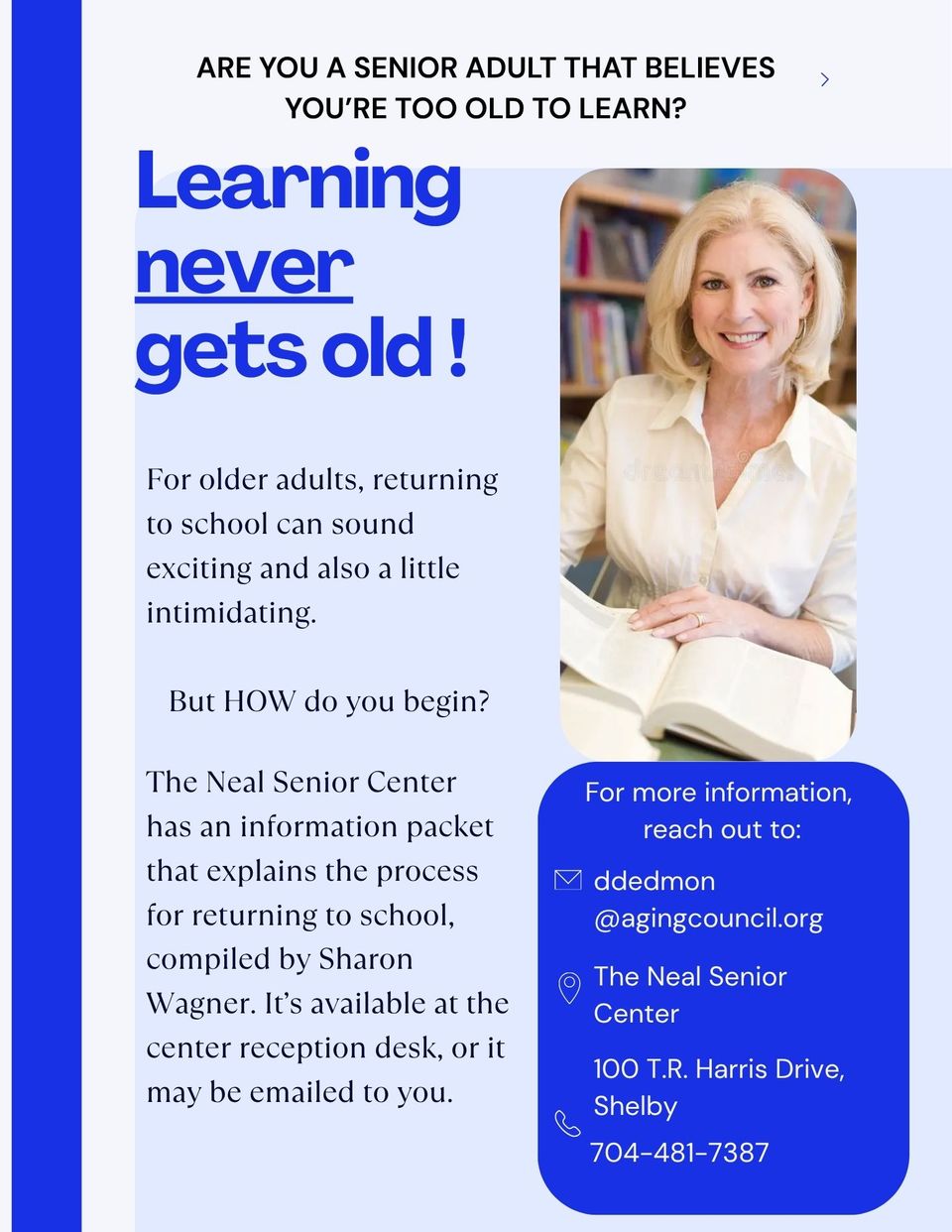 Poster  adult education info