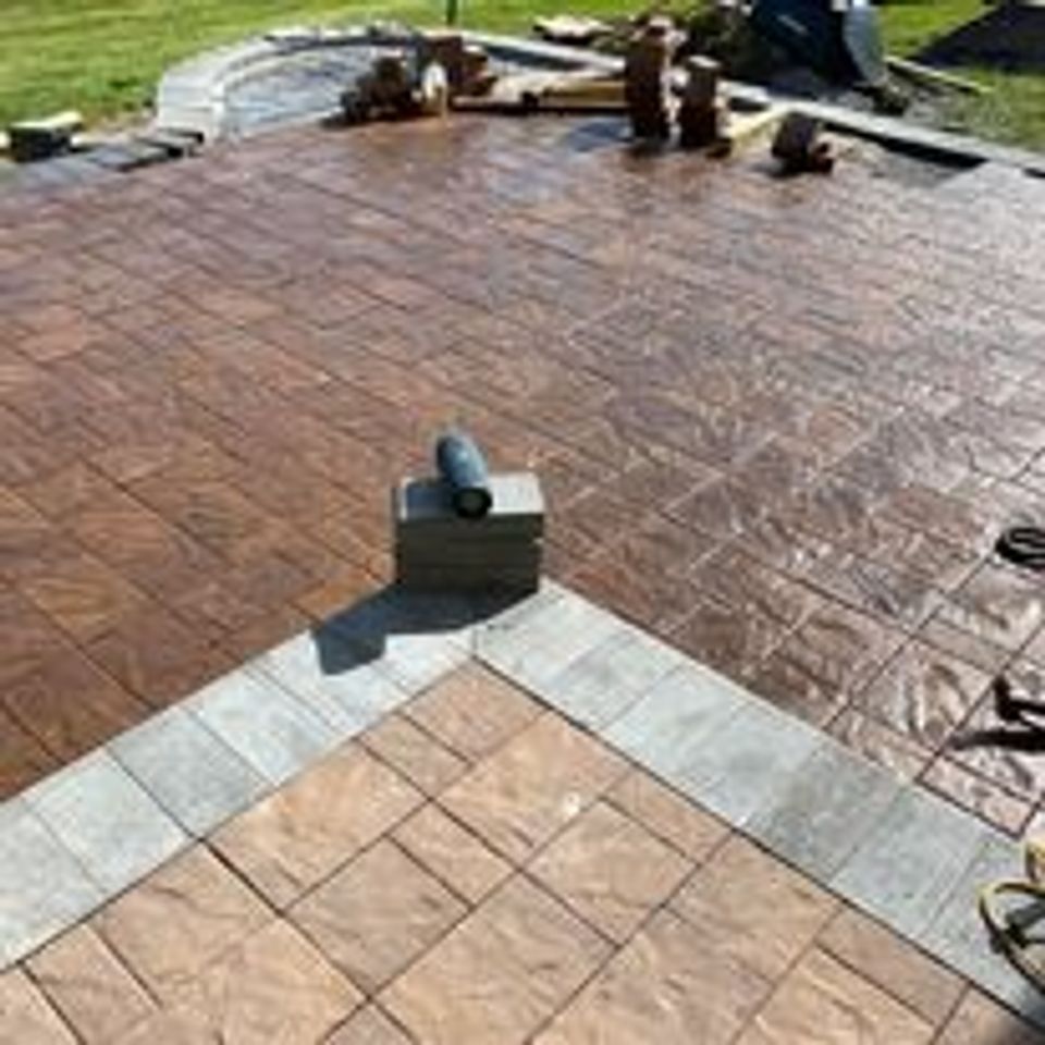 Brick patio
