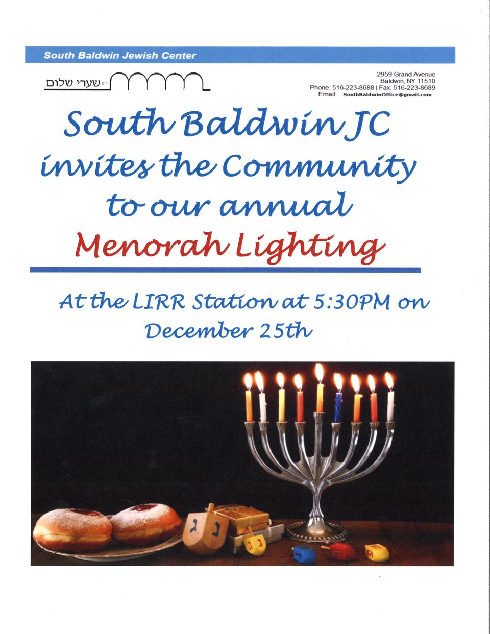 Sbjc menorsh lighting