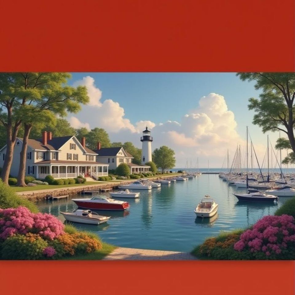 Scenic views of bay harbor