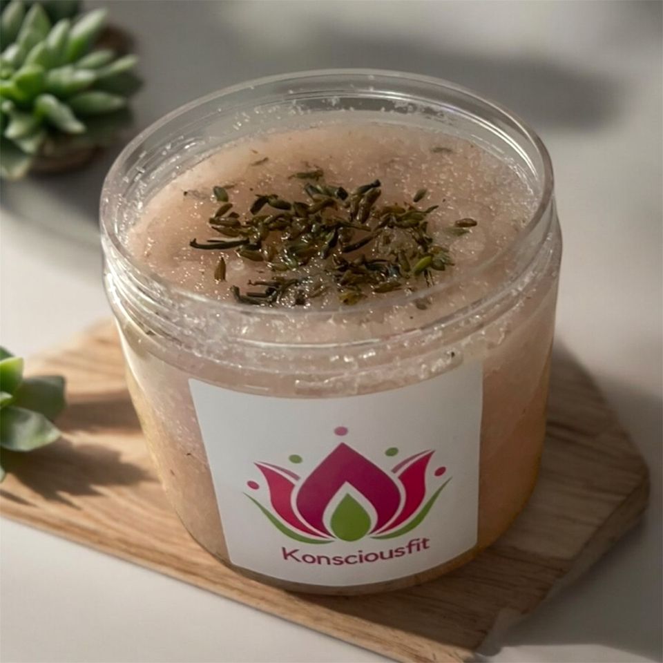 Lavender salt scrub