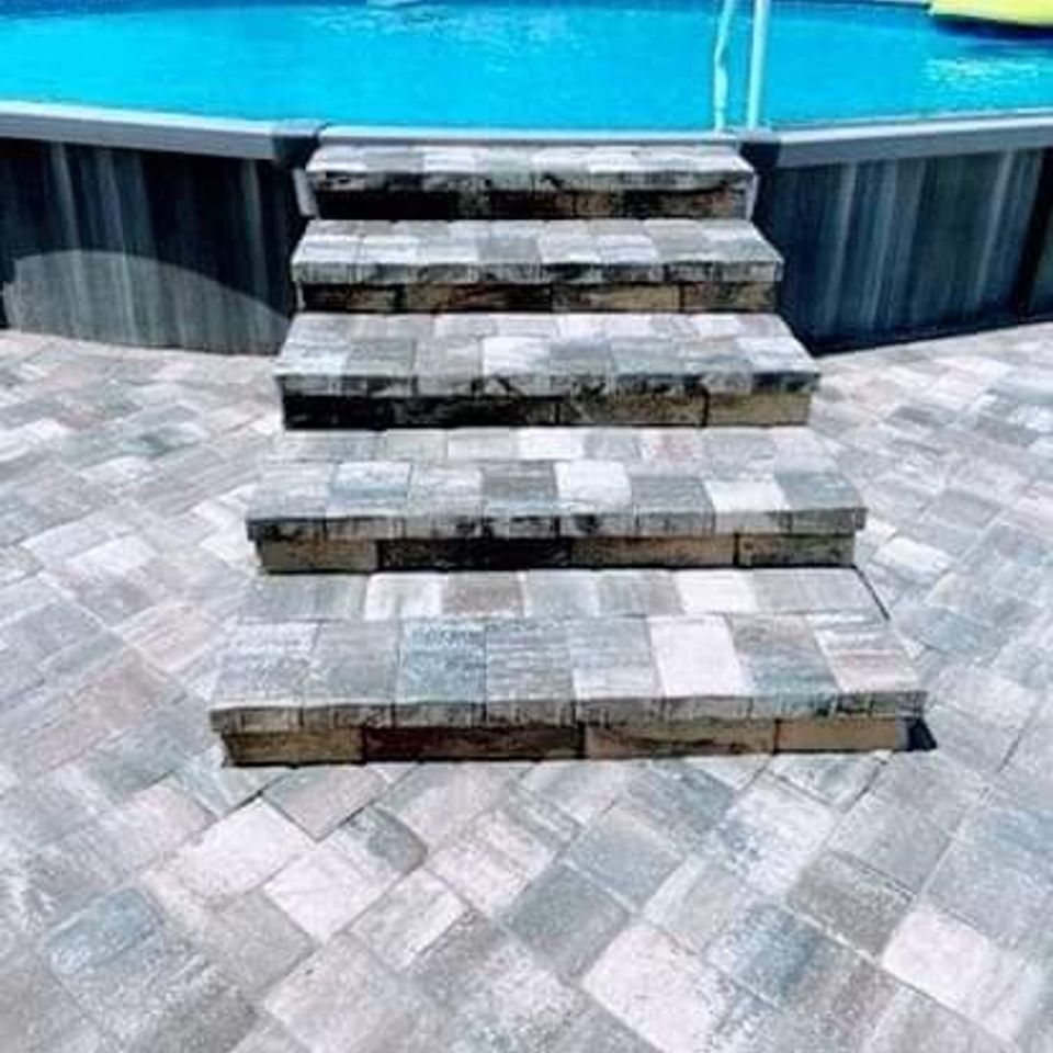 Paver steps fowler