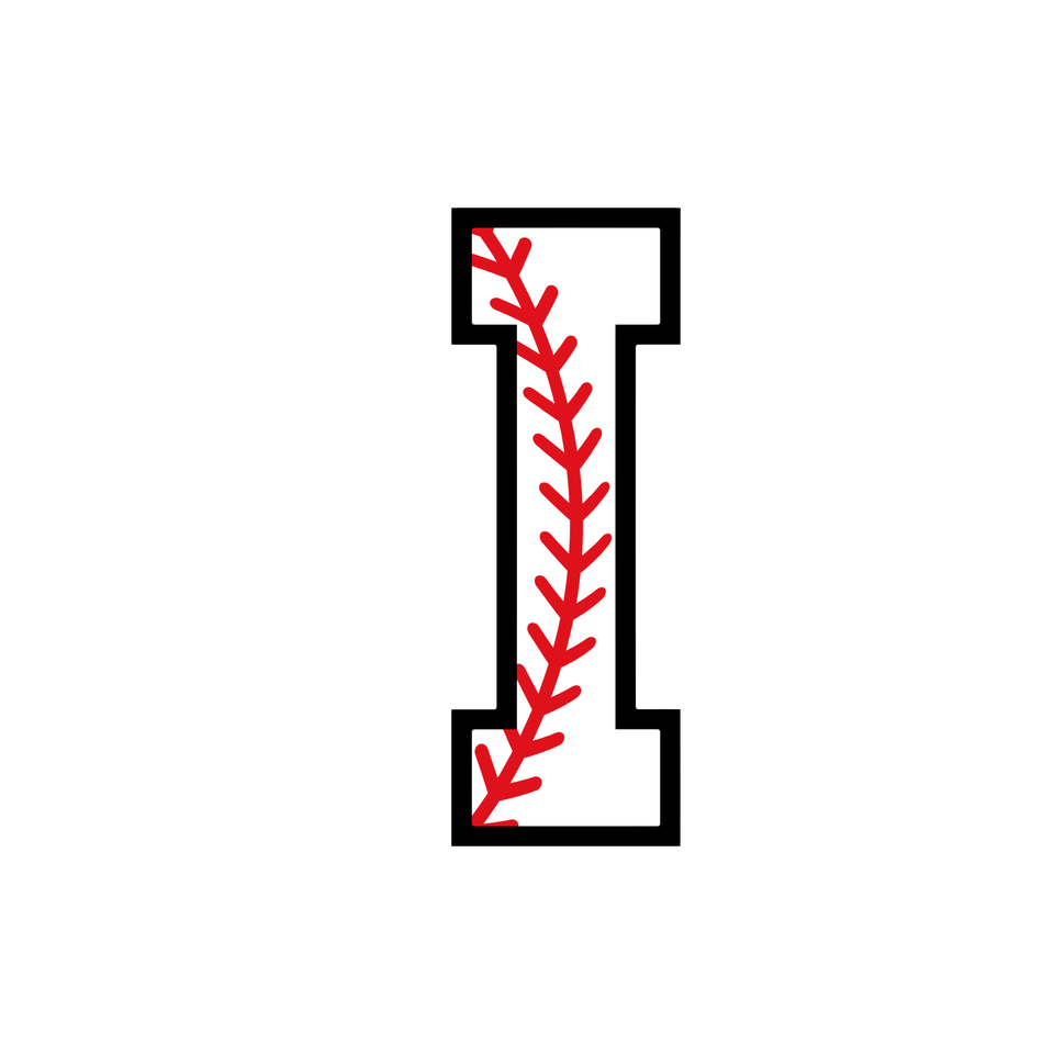 Sports   baseball letter i