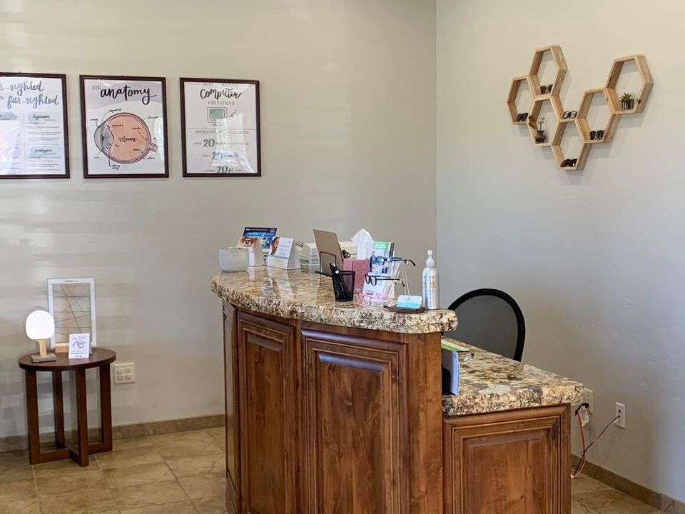 Reception Desk at a Optometrist's Office in Boise