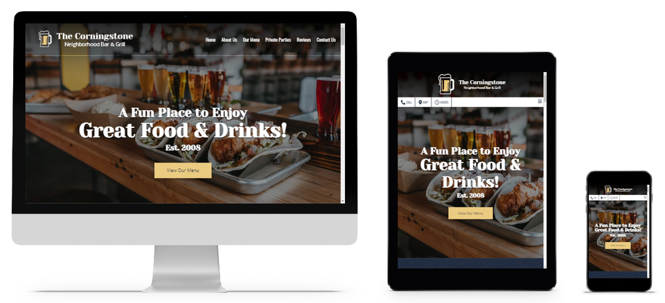 Restaurant web design