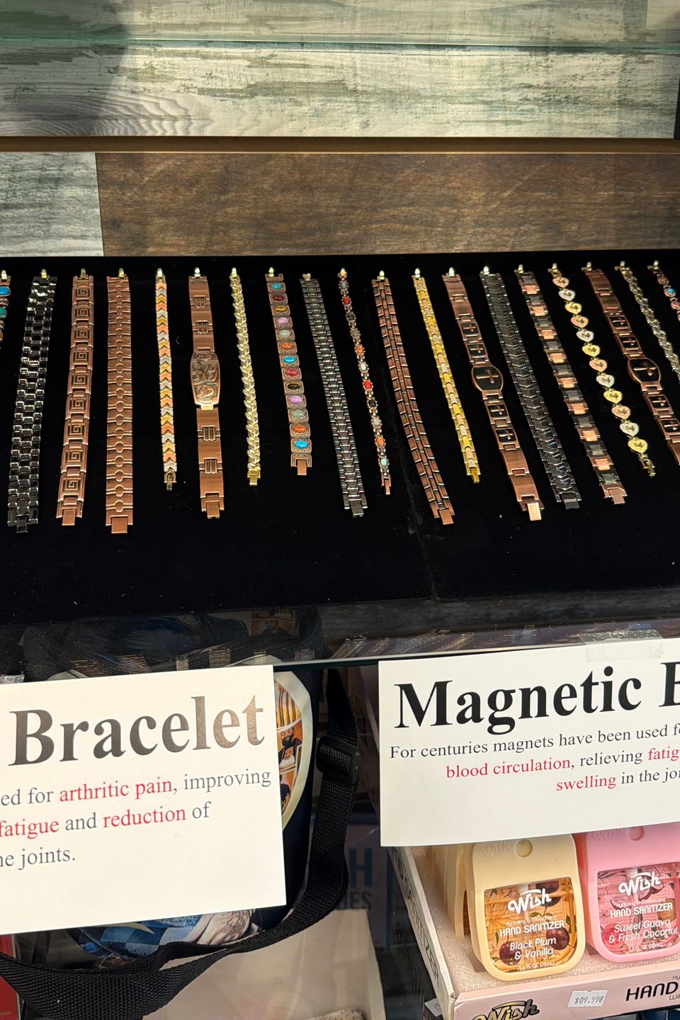 Close-up of a high-strength magnetic clasp on a therapeutic bracelet, Reno, NV local vape shop accessory.