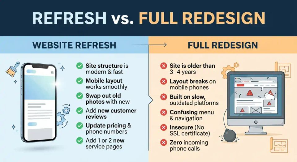 Refresh vs full redesign  image 1