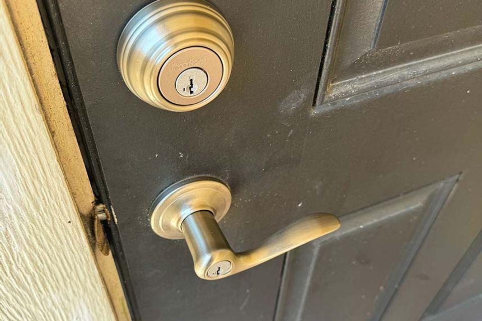 Front door after