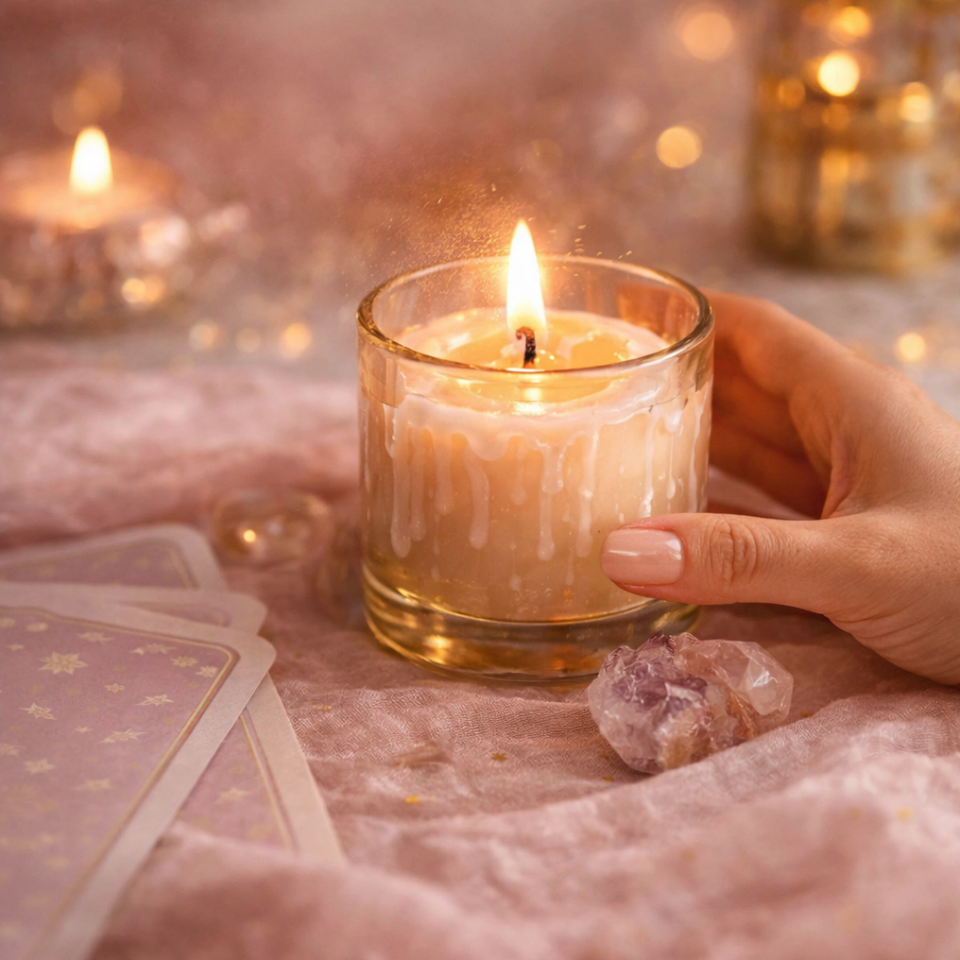 Candle reading used for spiritual insight and energy interpretation