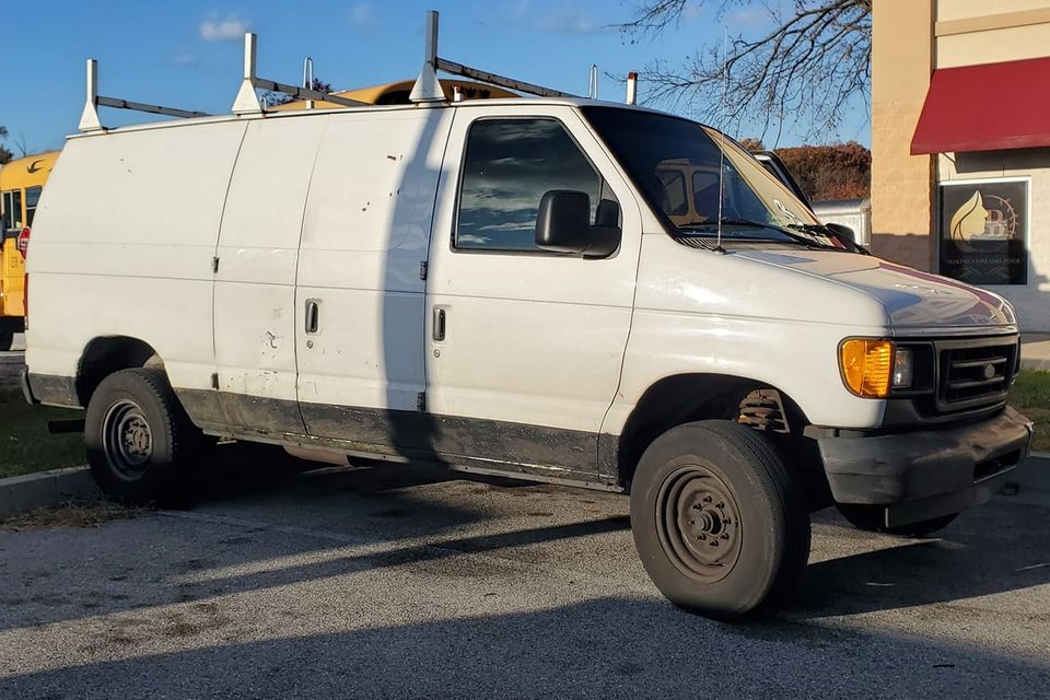 White cargo van