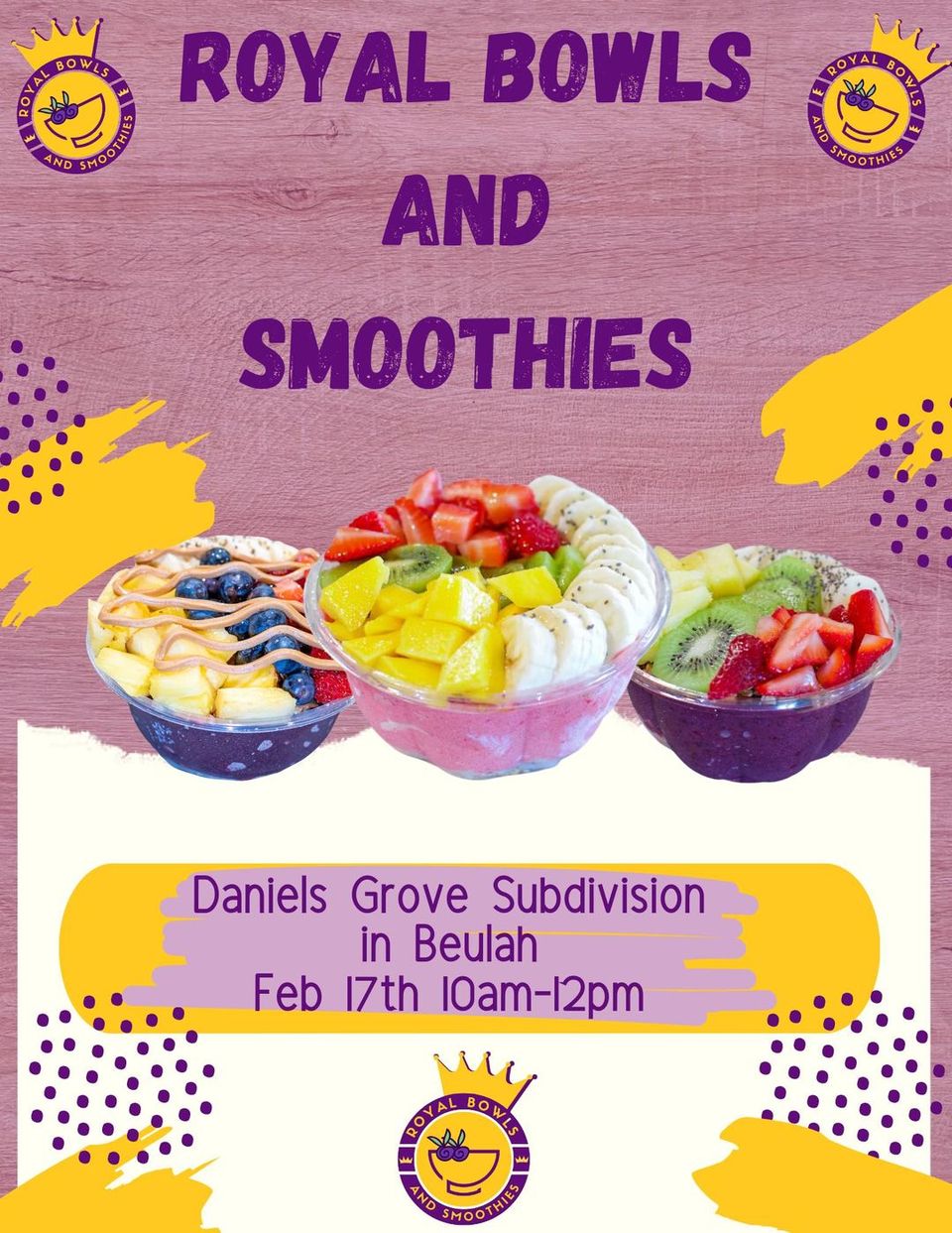Smoothie and Juice Bar near Pensacola, FL Royal Bowls and Smoothies