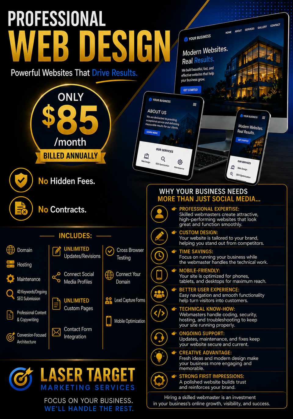 Websites fb ad no url 85 mo billed annually