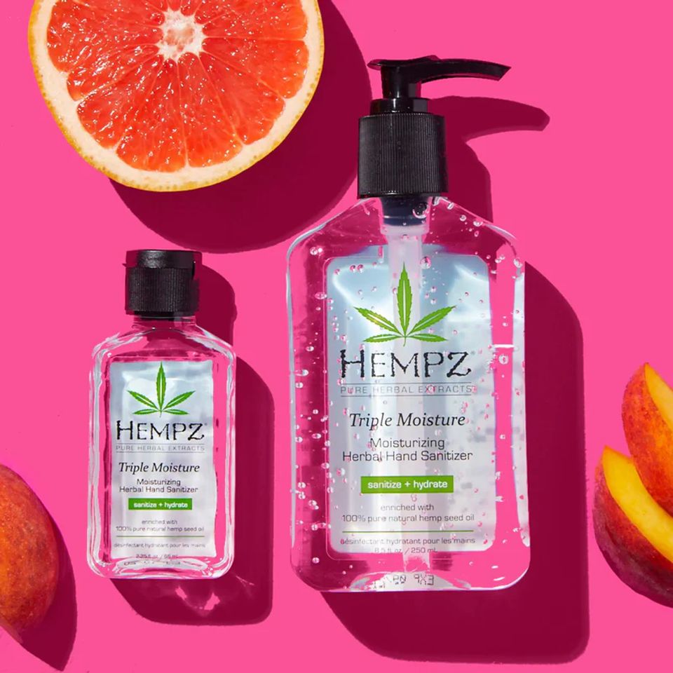 Triple mositure hand sanitizer hempz