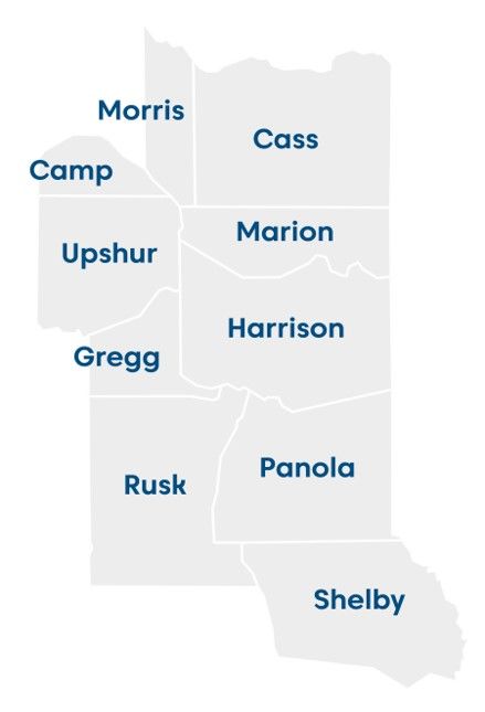 Map counties