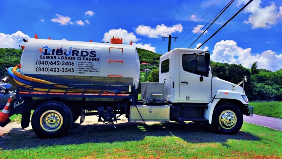 Septic pumping truck St Croix USVI - Liburd's professional waste management service
