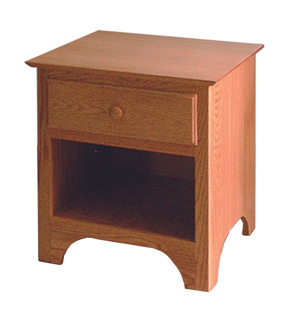 Cwf 424 1 drawer shaker nightstand