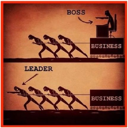 Boss vs leader