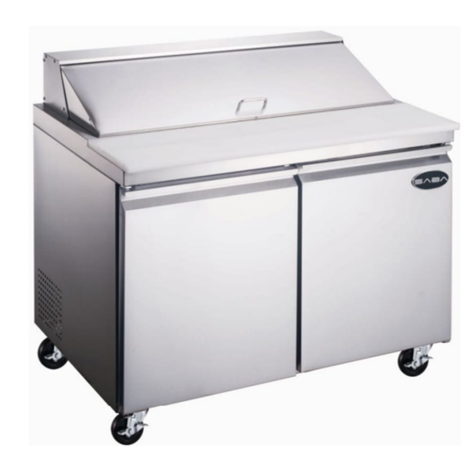 Commercial Restaurant Refrigerated Prep Table Cooler Freezer Refrigerator Pizza Prep Table Sandwich Prep Table Salad Prep Table Mega Top Prep Table 