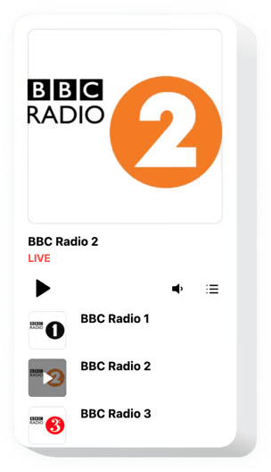 Radio player webspace launcher