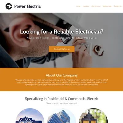 Electrician website theme original original