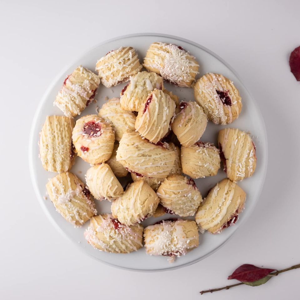 2 pound Raspberry Cuccidati cookies from Toni's Own Cookies
