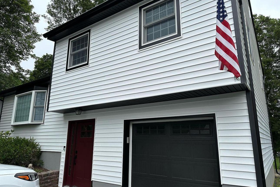 house with white siding