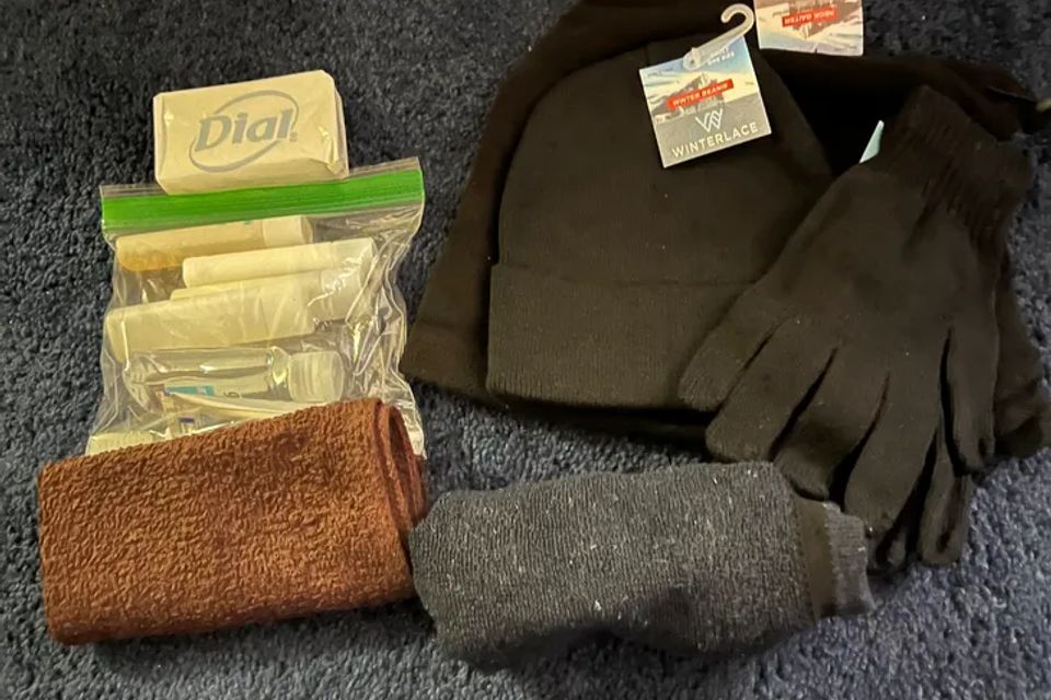 Gloves and scarf