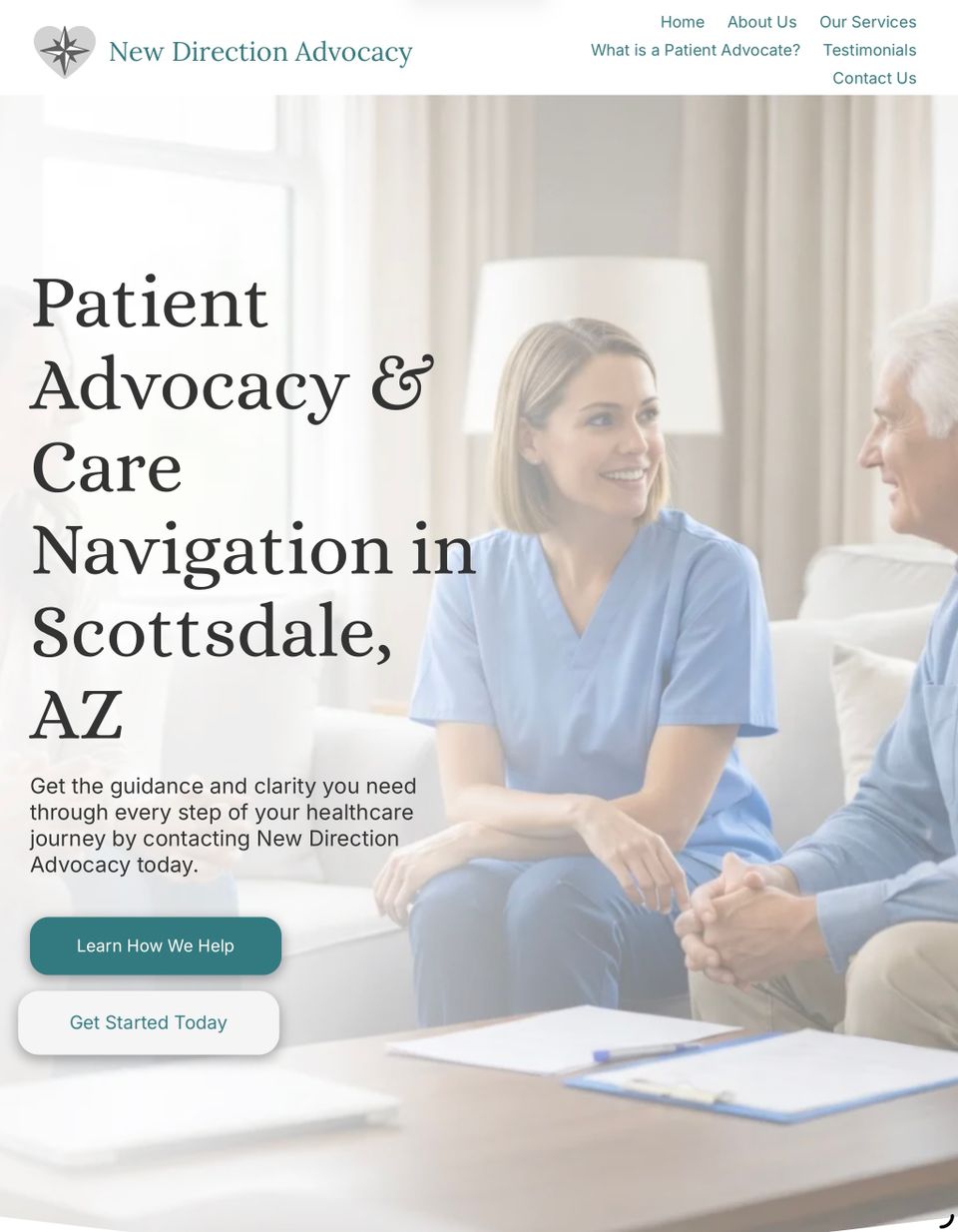 Sample healthcare website design by NoticeEdge