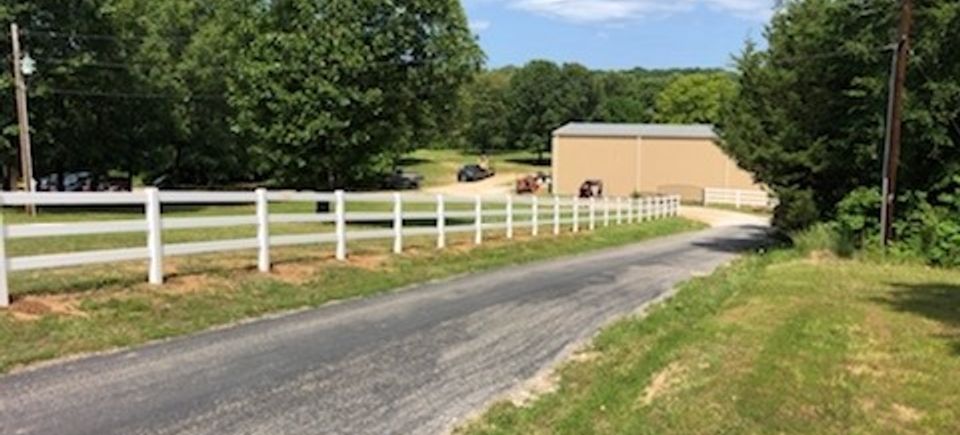 White farm fence