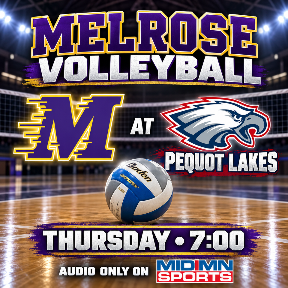 Melrose volleyball matchup poster