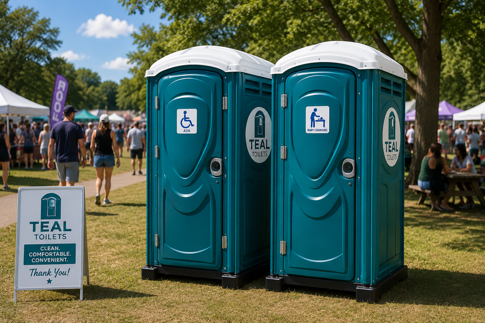 Festival day with Teal toilets
