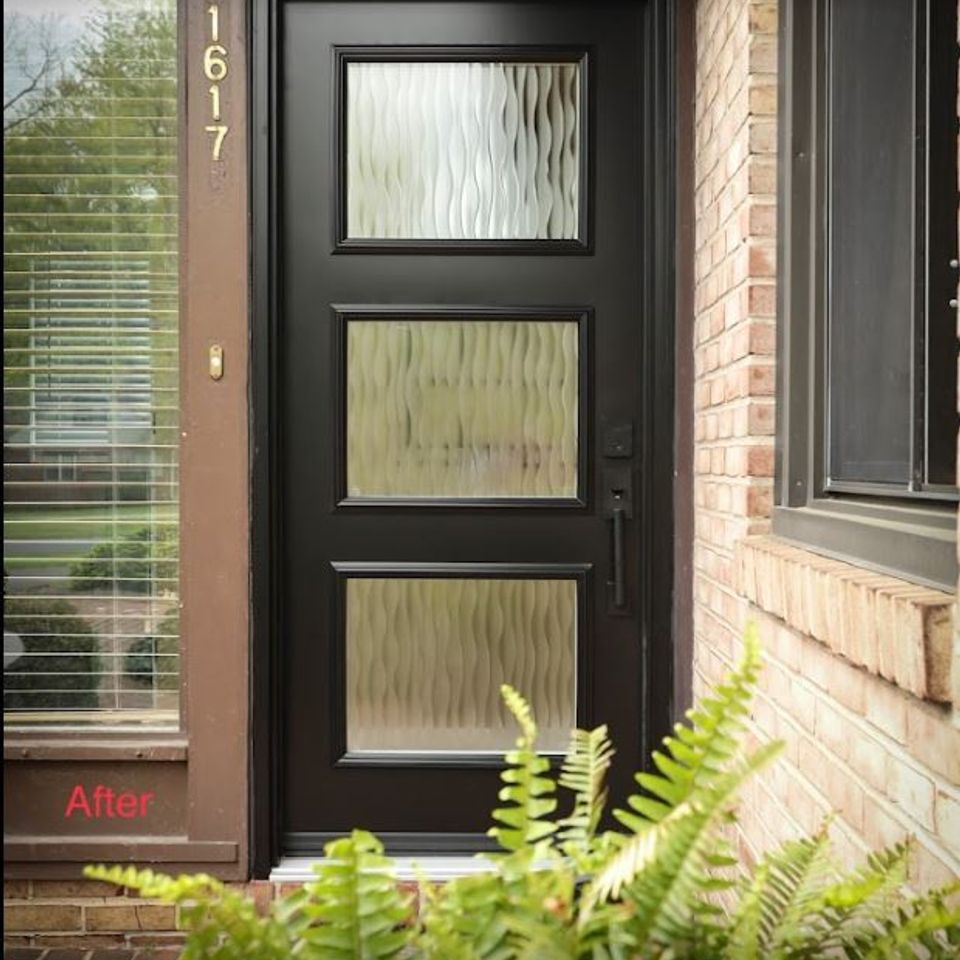 Exterior door installation after