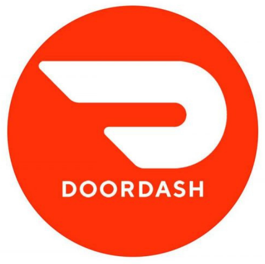 Doordash logo white bg