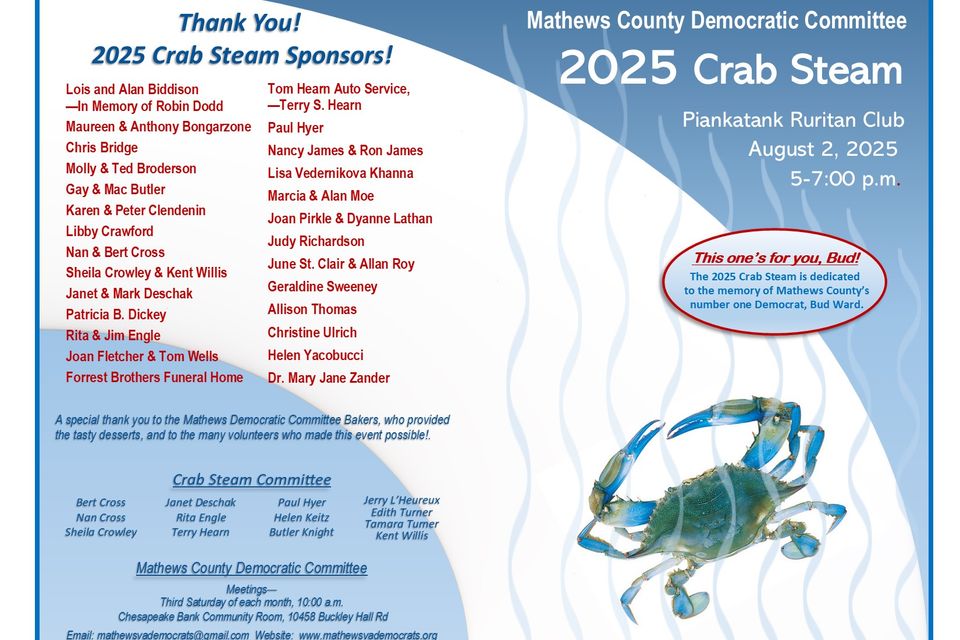 Crab steam program 2025 jpeg