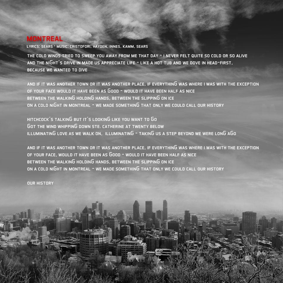 "montreal" copyright 2019 synerGy. published by scaldinG hot sonGs (ascap) Montreal