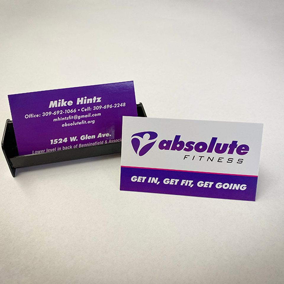 Absolute fitness business cards web