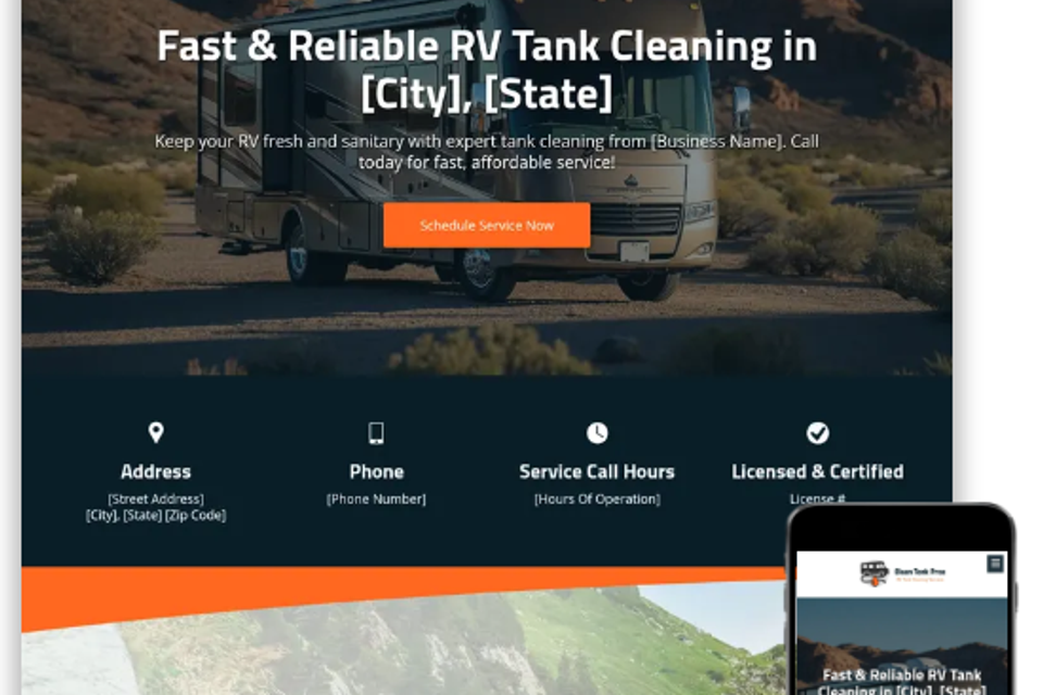 Rv tank cleaning