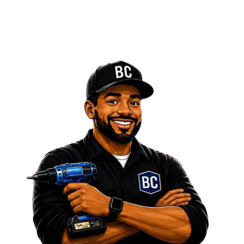 Blue collar eric white bg