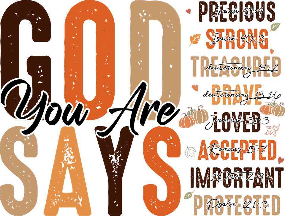 Faith   god says you are….design