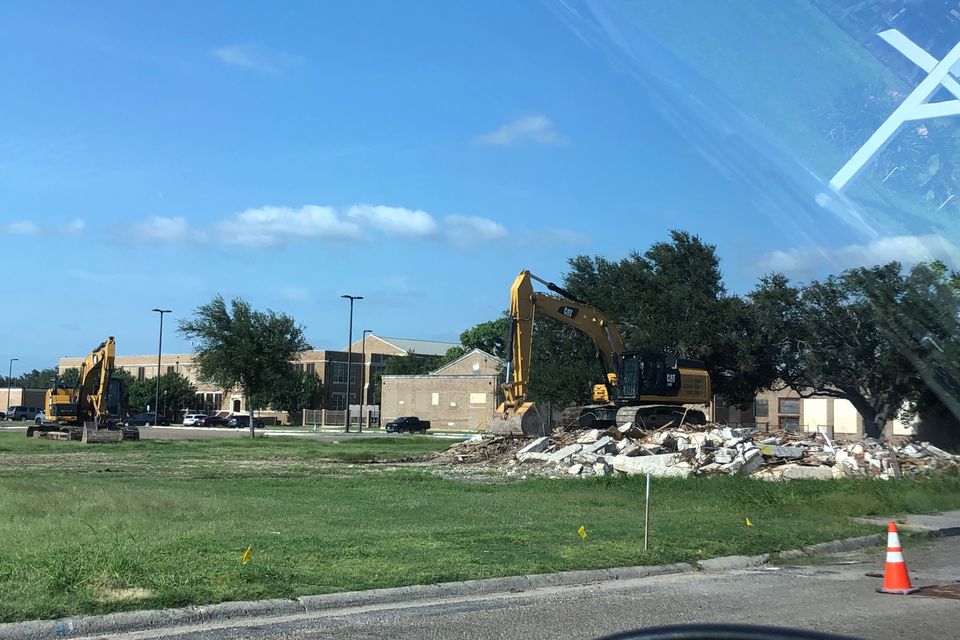 Gymnasium demolition ecisd2