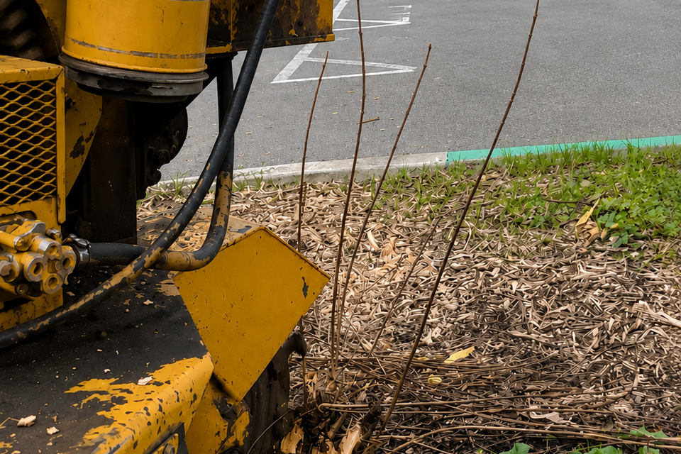 Professional stump grinding and root removal in Woodland and Davis CA by The Arbor Tree Service Company