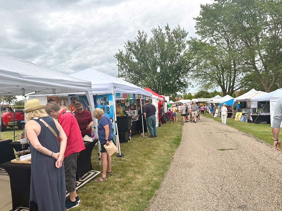 Waukee arts festival booth