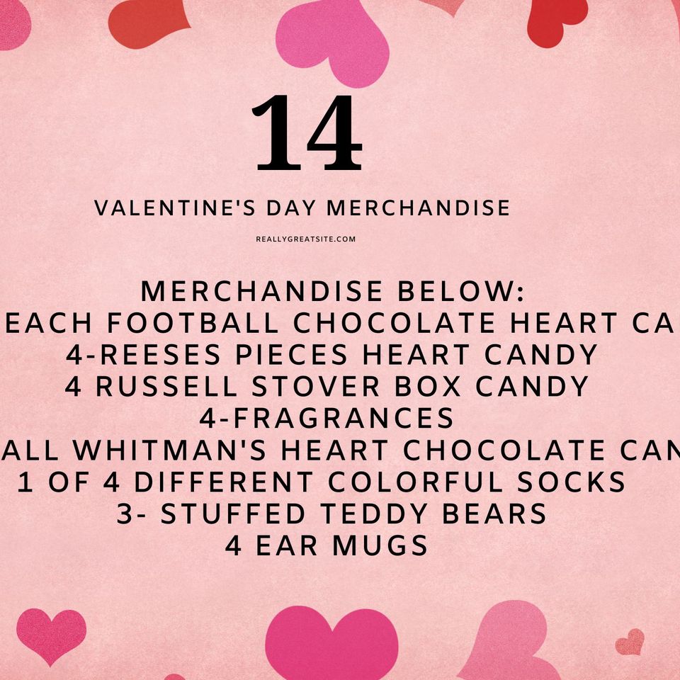 Valentine's day merchandise