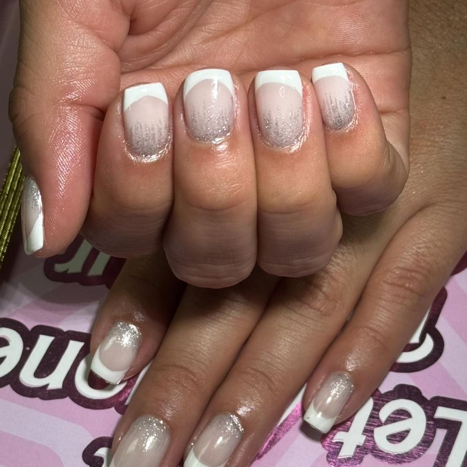 woman hands with manicure done