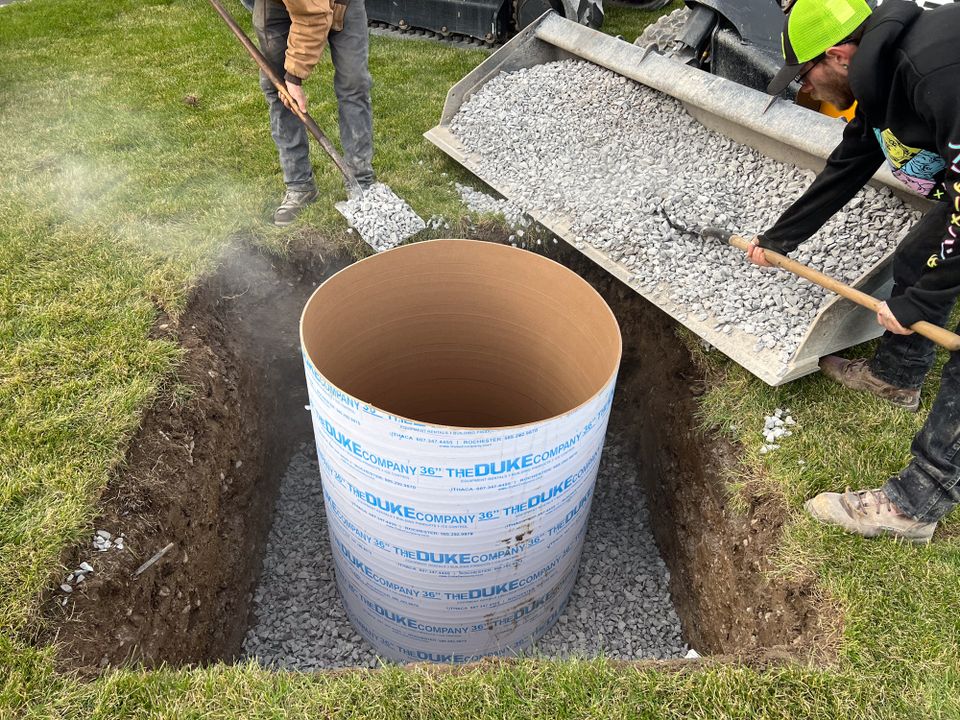 Spade utility pad installation 6