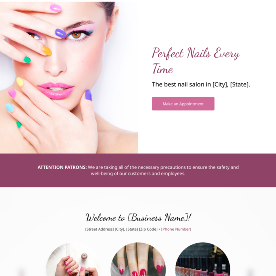 Nail salon