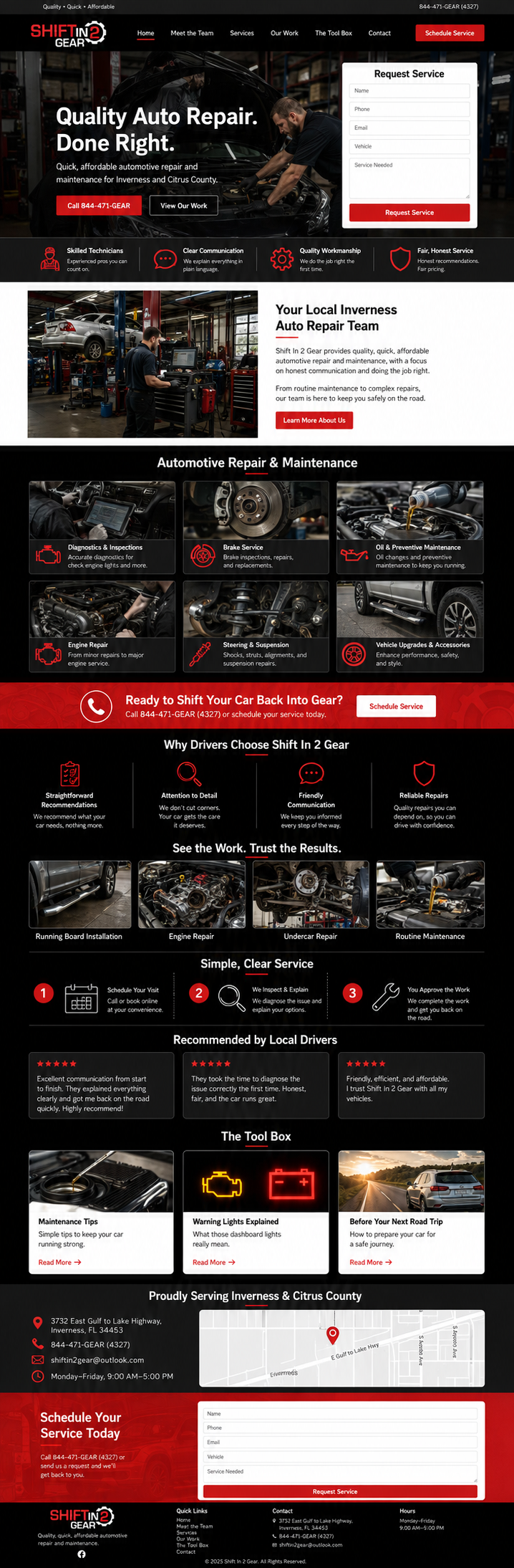 Shift in 2 gear mockup