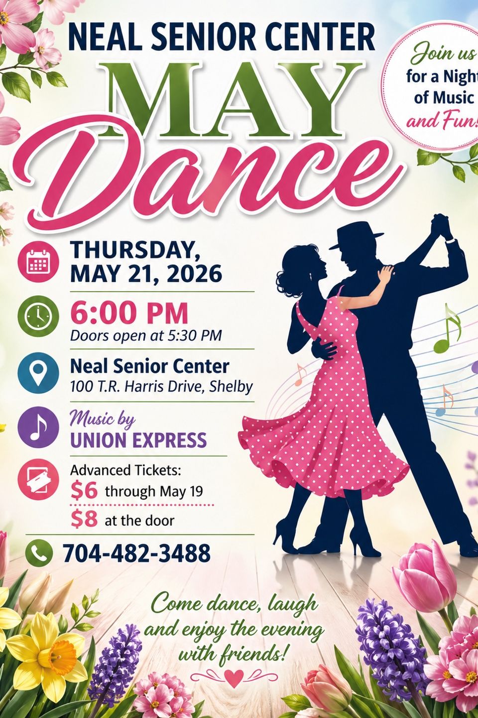 Poster may 2026 dance