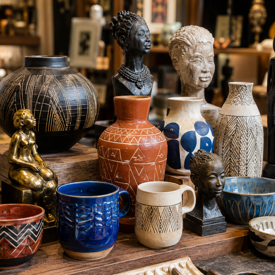 Gift Shop Pottery and Statues